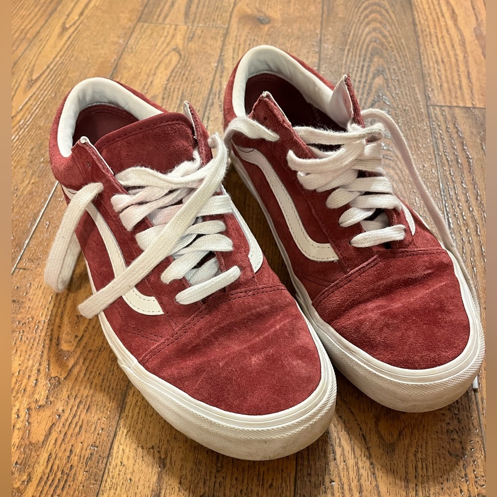 Maroon vans